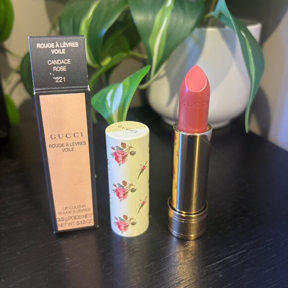 Gucci Other - GUCCI 221 Candace Rose, Rouge a Levres Voile Lipstick